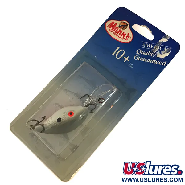 Mann's Mann's 10+ Crankbait, Gris Claro, 10g, Profundidad 3m, #7689