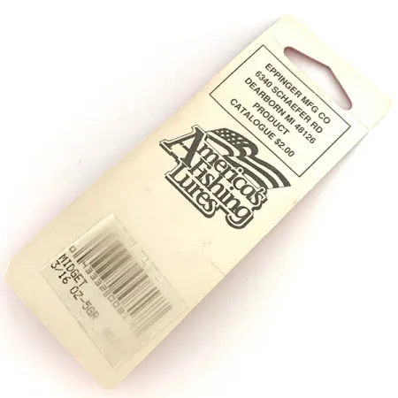 Eppinger Dardevle Midget Cucharilla, Five of Diamonds, 6g, Vintage, #7691