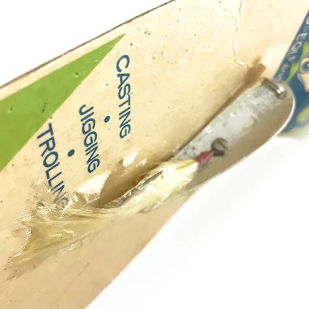 Hopkins 238 Hammered Spoon Cucharilla, Plata, 7g, Bucktail, #7694