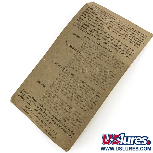 Hopkins 238 Hammered Spoon Cucharilla, Plata, 7g, Bucktail, #7694