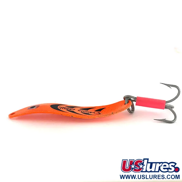 Mepps Syclops 2 Cucharilla, Naranja Fluorescente, 17g, Brillo UV, #7695
