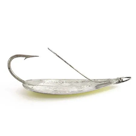 Johnson Weedless Silver Minnow UV Cucharilla, Plata/Chartreuse, 12g, #7711