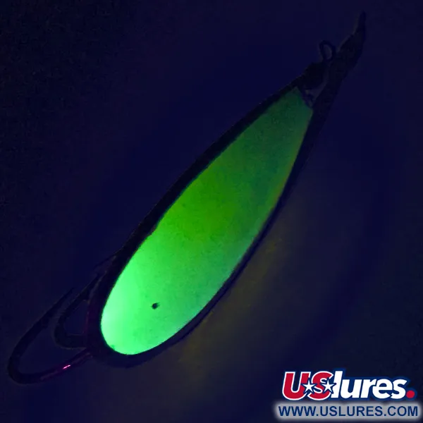 Johnson Weedless Silver Minnow UV Cucharilla, Plata/Chartreuse, 12g, #7711