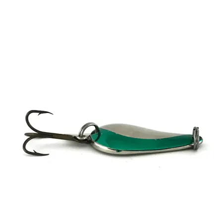 Acme K.O. Wobbler Cucharilla, Níquel / Verde, 14g, Sonic flipper tail, #7728