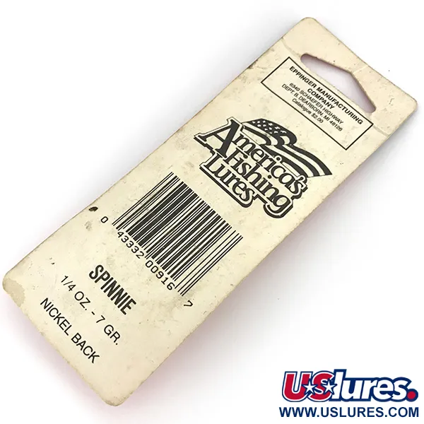 Eppinger Dardevle Spinnie Cucharilla, Rojo/Blanco, 7g, Vintage, #7747