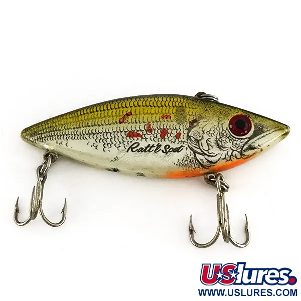 Cotton Cordell TH Spot Lipless Crankbait, Plata-Oliva, 14g, #7752