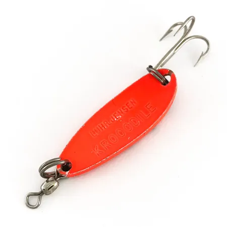 Luhr Jensen Krocodile UV Cucharilla, Rojo/Negro, 9g, Brillo UV, #7762
