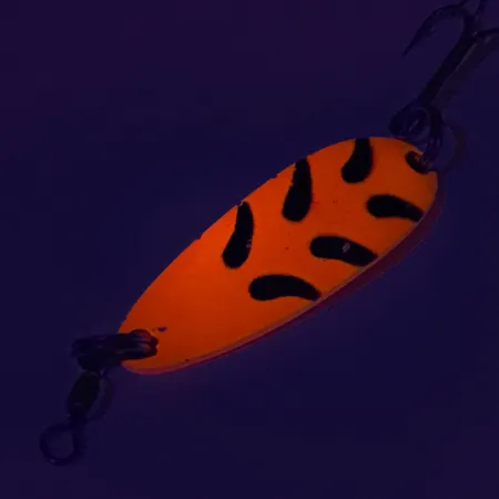 Luhr Jensen Krocodile UV Cucharilla, Rojo/Negro, 9g, Brillo UV, #7762