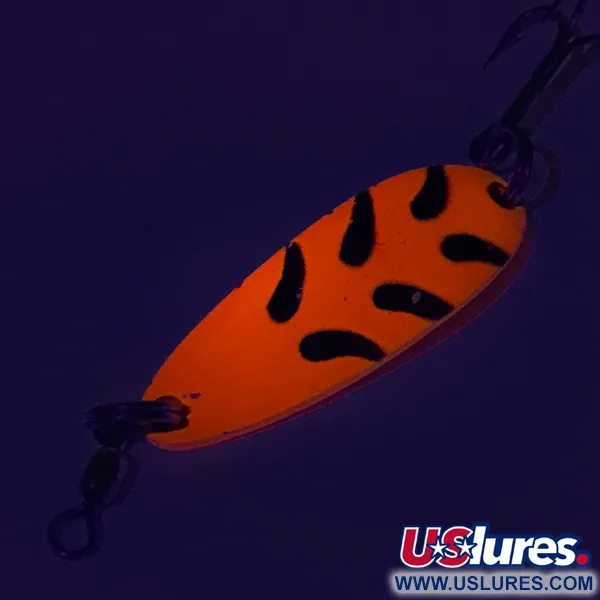 Luhr Jensen Krocodile UV Cucharilla, Rojo/Negro, 9g, Brillo UV, #7762