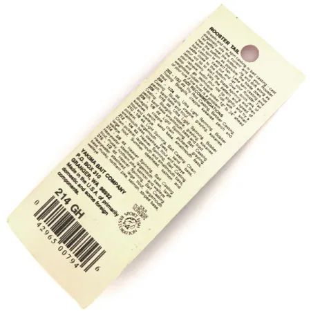 Worden’s Original Rooster Tail Cucharilla, Oro, 12g, Plumas, #214 GH