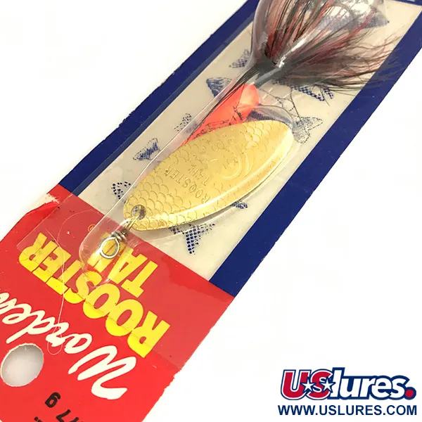 Worden’s Original Rooster Tail UV Cucharilla, Oro/Rojo, 12g, UV, #7772