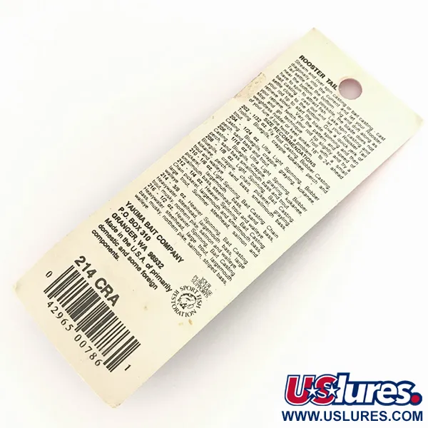 Worden’s Original Rooster Tail UV Cucharilla, Oro/Rojo, 12g, UV, #7772