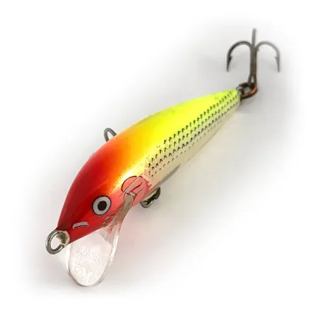 Rapala Original Floater F5 Señuelo, Rojo-Amarillo, 2,3g, Balsa, #7793