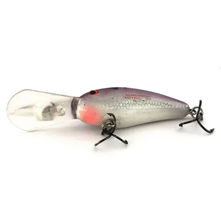 Bomber Fat Free Shad Bill Dance, Plata/Púrpura, 14g, Deep Diver, #7794