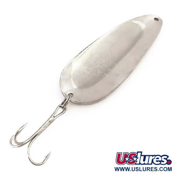 Cucharilla Dardevle Dardevlet, Níquel / Verde, 21g, oscilante, #7806