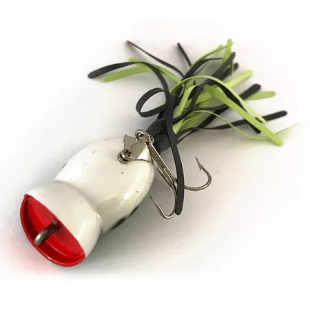 Fred Arbogast Hula Popper Señuelo Superficie, Green Tiger, 8g, #7820