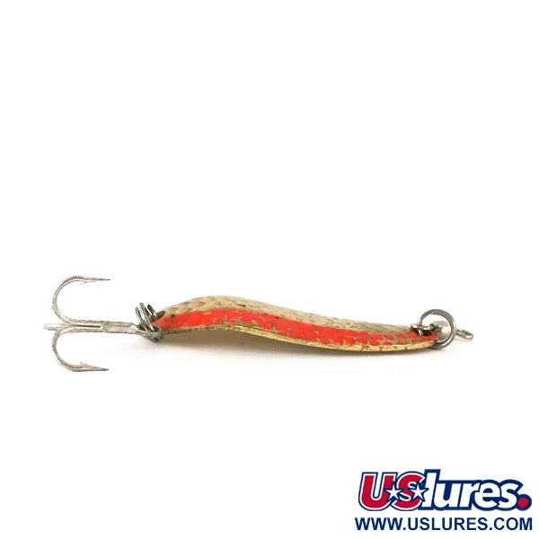 Luhr Jensen Krocodile Die #3 Cucharilla, Oro Martillado/Naranja, 10g, #7824