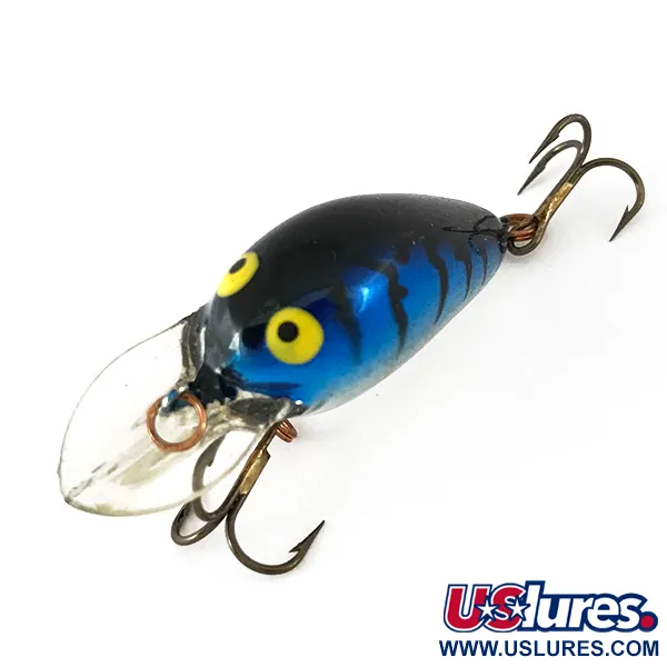 BOMBER FAT A B03F Crankbait, Azul Metálico, 2g, Flotante, #7826