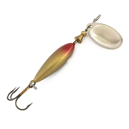 Matzuo FinSpin Cucharilla, Plata/Bronce (Latón), 7g, Vintage, #7891