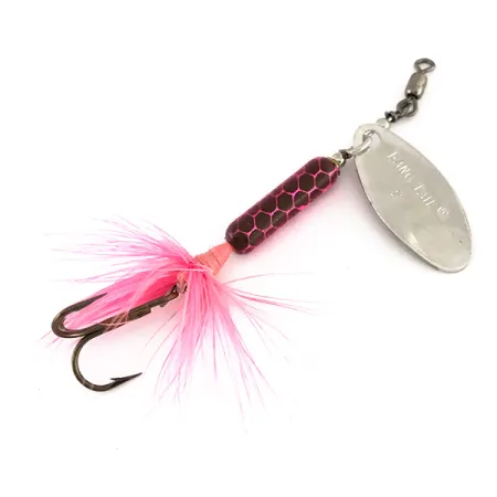 Luhr Jensen Bang Tail 2 Cucharilla, Níquel / Rosa, 5.5g, Plumas, #7893