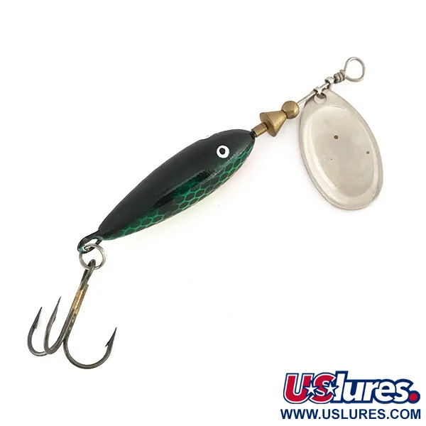 Matzuo FinSpin Cucharilla, Verde, 7g, Hoja Willow, #7894