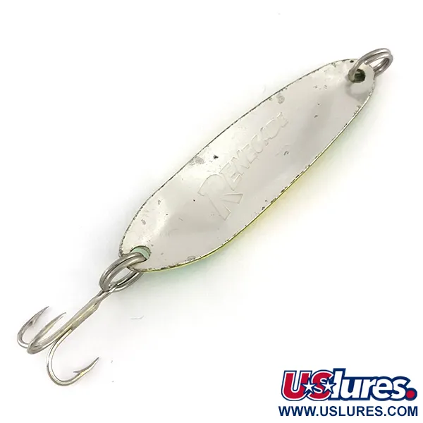 Cucharilla Renegade, Plata / Amarillo / Verde, 9g, Martillada, #7898