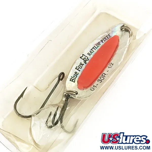 Blue Fox Rattlin Pixee Cucharilla, Rosa/Níquel, 14g, Inserto Hueva, #7942