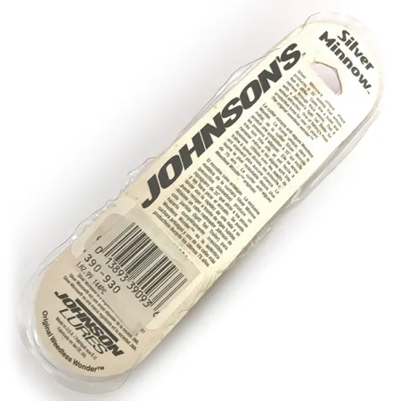 Weedless Johnson Silver Minnow Cucharilla, Gris/Negro/Rojo, 14g, #7943