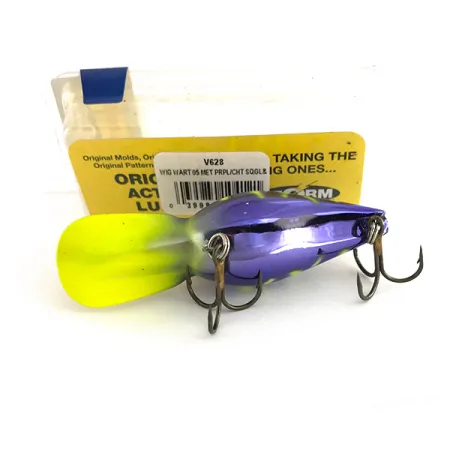 Storm Wiggle Wart Crankbait, Morado / Amarillo Fluo, 11g, #7944