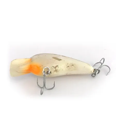 Norman Little N Crankbait, Gris Blanco, 7g, Garganta Naranja, #7954