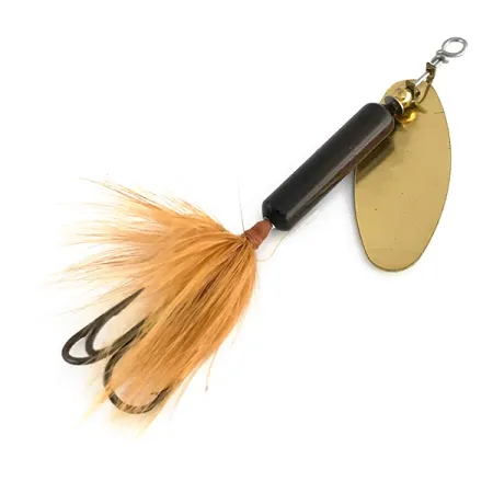 Worden’s Original Rooster Tail Cucharilla, Negro/Oro, 7g, Plumas, #7975