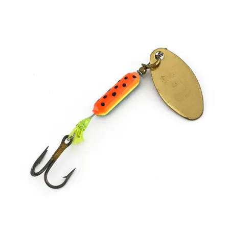 Yakima Bait Rooster Tail Cucharilla, Gold/Fire Tiger, 3.6g, #7976