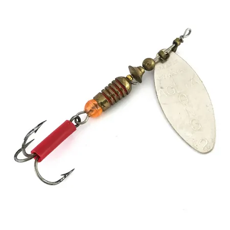 Mepps Aglia Long 2 Cucharilla, Plata, 7.4g, Hoja de sauce, #7977