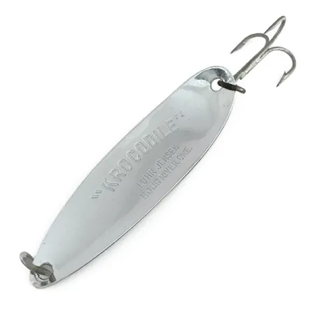 Luhr Jensen Krocodile Die #5 Cucharilla, Nickel / Frog, 28g, #8002