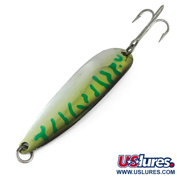 Luhr Jensen Krocodile Die #5 Cucharilla, Nickel / Frog, 28g, #8002