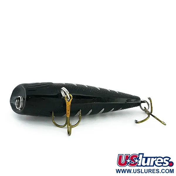 Bass Pro Shops XTS Speed Lures Popper, Negro / Plata, 7g, #8009