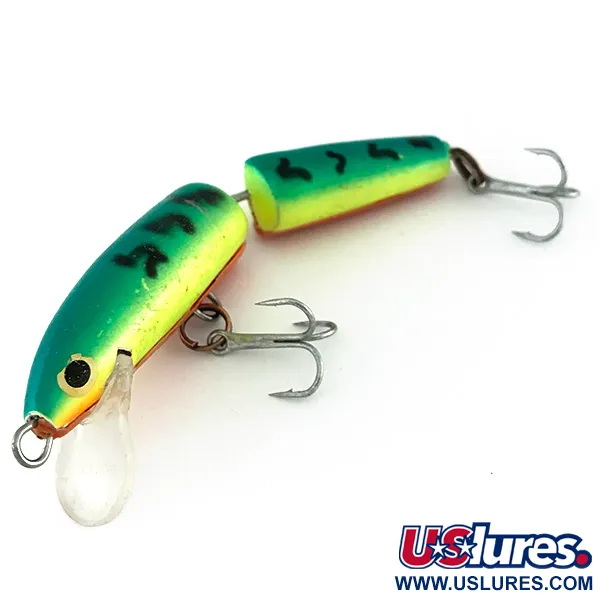 Rapala Jointed J-7 UV Señuelo articulado, Fire Tiger, 4g, UV, #8011