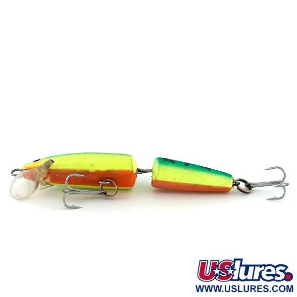 Rapala Jointed J-7 UV Señuelo articulado, Fire Tiger, 4g, UV, #8011