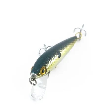 Rebel Floater F7 Minnow Flotante, Oro-Plata, 4g, Prof. 0.9-1.8m, #8013