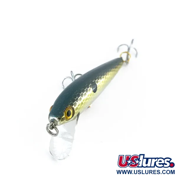 Rebel Floater F7 Minnow Flotante, Oro-Plata, 4g, Prof. 0.9-1.8m, #8013
