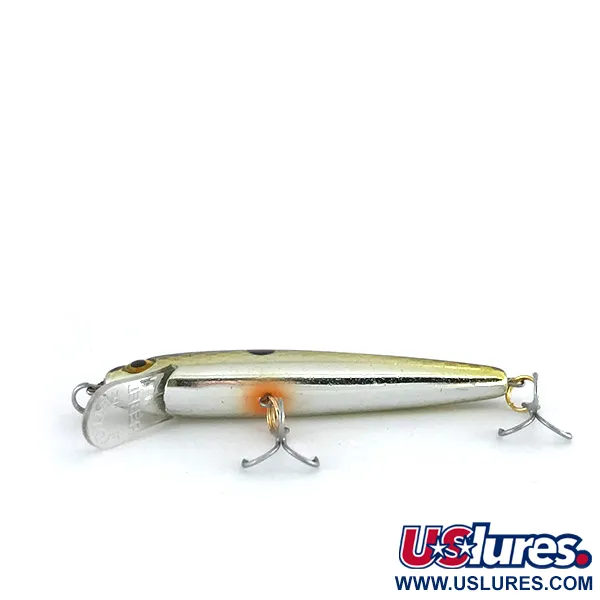 Rebel Floater F7 Minnow Flotante, Oro-Plata, 4g, Prof. 0.9-1.8m, #8013