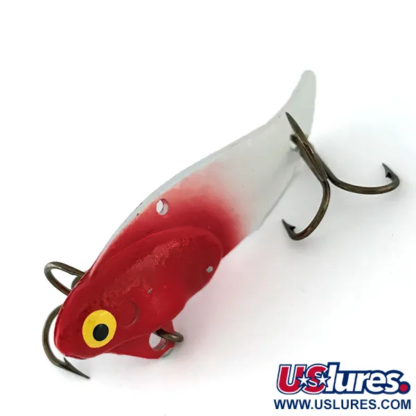 Bullet Bait Bullet Blade Blade Bait, Red / White, 10g, Zinc, #8021