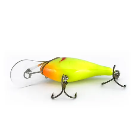 Renegade Little Diver Crankbait, Chartreuse, 11g, Madera Jelutong, #8051