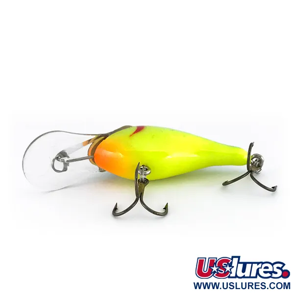 Renegade Little Diver Crankbait, Chartreuse, 11g, Madera Jelutong, #8051
