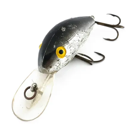 Rebel Super R Crankbait, Plata, 14g, Flotante, #8056