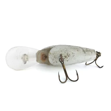 Rebel Super R Crankbait, Plata, 14g, Flotante, #8056