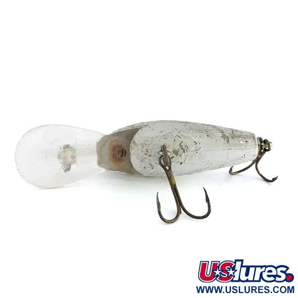 Rebel Super R Crankbait, Plata, 14g, Flotante, #8056