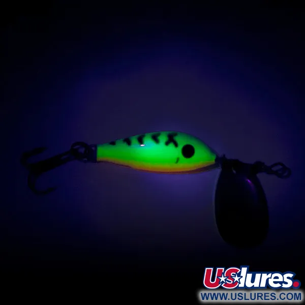 Blue Fox Vibrax Minnow Spin 1 UV Cucharilla, Fire Tiger, 4g, UV, #8062