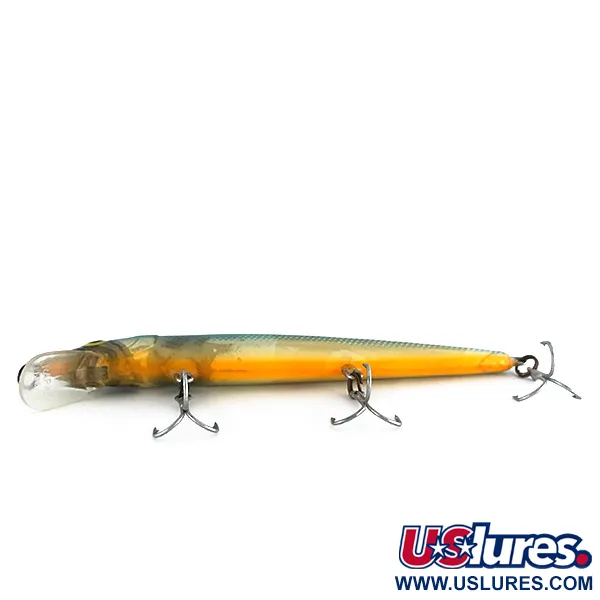 Rapala Husky Jerk 12 Jerkbait, Oro/Azul, 13g, Suspendido, #8078