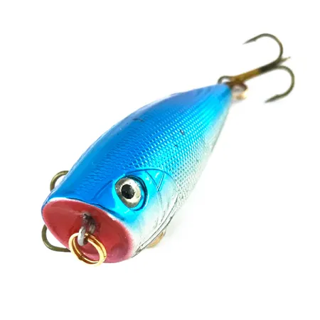 Bass Pro Shops XTS Speed Lures Popper, Plata/Azul, 7g, Topwater, #8082